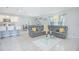 Open concept kitchen with island and white cabinets at 5283 Bracks Landing Dr Dr, St Cloud, FL 34771