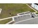 Aerial view of empty lot with parking at 606 Tortugas St, Haines City, FL 33844