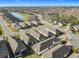 Aerial view of homes and neighborhood at 1062 Umbria Dr, Kissimmee, FL 34759
