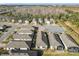 Aerial view of homes and cul-de-sac at 1062 Umbria Dr, Kissimmee, FL 34759