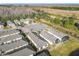 Aerial view of homes and cul-de-sac at 1062 Umbria Dr, Kissimmee, FL 34759
