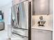 Stainless steel refrigerator in a modern kitchen at 1062 Umbria Dr, Kissimmee, FL 34759