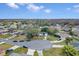 Aerial view of the house and surrounding neighborhood at 110 Talavera Ln, Kissimmee, FL 34758