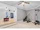Home gym with elliptical, weight machine, and ample floor space at 110 Talavera Ln, Kissimmee, FL 34758