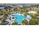 Large pool with plenty of lounge chairs at 1812 Sandy Park Trl, Kissimmee, FL 34747
