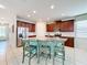 Modern kitchen featuring granite countertops and stainless steel appliances at 1812 Sandy Park Trl, Kissimmee, FL 34747