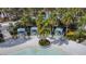 Cabanas and lounge chairs around the pool at 1812 Sandy Park Trl, Kissimmee, FL 34747