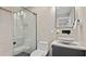 Contemporary bathroom with a floating vanity and walk-in shower at 2061 Geronimo Trl, Maitland, FL 32751