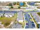 Aerial view of townhomes and parking areas at 215 Annabelle Way, Davenport, FL 33837