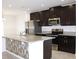 Modern kitchen with stainless steel appliances and granite countertops at 215 Annabelle Way, Davenport, FL 33837