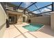 Private screened-in plunge pool and patio at 2381 Reading Trl, Kissimmee, FL 34746