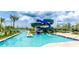 Multi-story water slide at the community water park at 2381 Reading Trl, Kissimmee, FL 34746