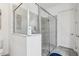 Large walk-in shower with glass enclosure and gray tile at 2451 Datura Loop, St Cloud, FL 34772
