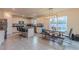 Open concept kitchen with island and stainless steel appliances at 2778 Sunkissed Dr, St Cloud, FL 34771