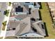 Aerial view of homes with solar panels on the roof at 3055 Prospect Trl, St Cloud, FL 34771