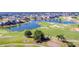 Aerial view of upscale community with golf course and lakes at 7658 Whisper Way # 202, Reunion, FL 34747