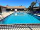 Sparkling community pool with lounge chairs and picnic tables at 812 Park Villa Cir, Orlando, FL 32824