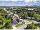 Aerial view featuring the home, greenery, and the city skyline in the background at 1022 Mack Ave, Orlando, FL 32805