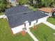 A charming single-story home boasts a well-manicured lawn and freshly painted exterior, plus a red door at 1022 Mack Ave, Orlando, FL 32805
