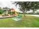 Playground with playset and picnic table near a lake at 1118 Park Ridge Cir, Kissimmee, FL 34746