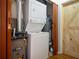 Convenient laundry closet with washer, dryer, and water heater at 1266 Westside Dr, Winter Garden, FL 34787