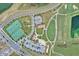 Aerial view of ChampionsGate tennis courts and clubhouse at 1320 Moss Creek Ln, Davenport, FL 33836
