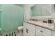 Simple bathroom with a shower/tub combo and granite vanity at 2243 Wyndham Palms Way, Kissimmee, FL 34747