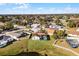 Aerial view of house with pool and fenced backyard near lake at 2302 Aberdeen Ct, Kissimmee, FL 34743