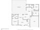 One-story house floor plan, featuring primary bedroom, living room, kitchen, and garage at 2302 Aberdeen Ct, Kissimmee, FL 34743