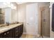 Double vanity bathroom with granite countertop at 250 Pendant Ct, Kissimmee, FL 34747