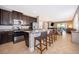 Modern kitchen with stainless steel appliances and granite countertops at 250 Pendant Ct, Kissimmee, FL 34747