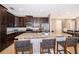 Modern kitchen with stainless steel appliances and granite countertops at 250 Pendant Ct, Kissimmee, FL 34747