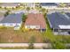 Aerial view of a single-Gathering home with backyard, patio, and neighborhood context at 4483 Casablanca Ave, Kissimmee, FL 34746