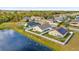 Aerial view of houses near a lake at 4702 Ashurst St, Kissimmee, FL 34758