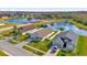 Aerial view of homes and a lake at 4702 Ashurst St, Kissimmee, FL 34758