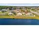 Aerial view of houses near a lake at 4702 Ashurst St, Kissimmee, FL 34758