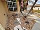 Front yard walkway with decorative stones and plants at 4878 Zion Dr, St Cloud, FL 34772