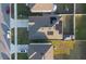 Aerial view of house with solar panels and backyard at 5384 Hickory Downs Way, St Cloud, FL 34771