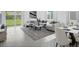 Open living and dining area with modern furniture at 661 Lincoln St, Kissimmee, FL 34741