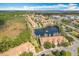 Wide aerial view of the community with a lake and lush trees at 8318 Quimby Cir, Davenport, FL 33896