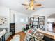Home office with window, desk, and built-in shelves at 8318 Quimby Cir, Davenport, FL 33896