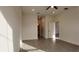 Large bedroom with ceiling fan, recessed lighting, and wood-look tile floors at 1321 Congo Dr, Kissimmee, FL 34759
