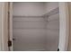 Spacious closet with metal shelving for optimal organization and storage at 1321 Congo Dr, Kissimmee, FL 34759