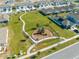 Aerial view of neighborhood with playground at 2265 Tay Wes Dr, St Cloud, FL 34771
