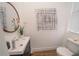 Modern bathroom with updated fixtures and flooring at 3000 Tohopekaliga Dr, St Cloud, FL 34772