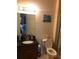 Clean bathroom with dark vanity and shower/tub combo at 3719 Conroy Rd # 2023, Orlando, FL 32839