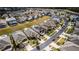 Community view, home with pool in the center at 8614 La Isla Dr, Kissimmee, FL 34747