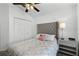 Cozy bedroom with double closet and ceiling fan at 8614 La Isla Dr, Kissimmee, FL 34747
