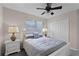 Bedroom with a double bed and white nightstands at 8614 La Isla Dr, Kissimmee, FL 34747