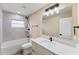 Bathroom featuring a shower-tub combo, modern fixtures, and updated vanity with countertop at 927 Mare Bello Dr, Winter Park, FL 32792